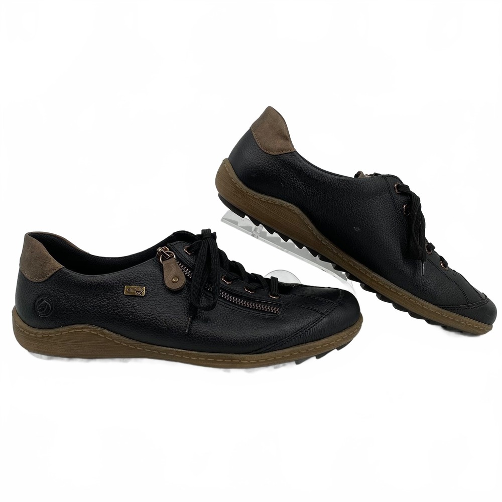 Remonte Black Leather Sneakers | Leather, EU 42/US 11
